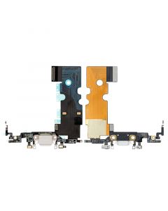 Charging Port Flex Cable(With Mic,Antenna) for iPhone 8/SE(2020)(Silver)