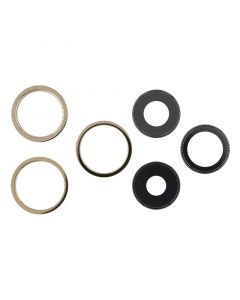 Back Camera Lens With Bracket and Frame Ring for iPhone 13 Pro/13 Pro Max-Gold