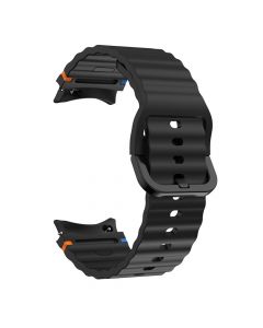 Silicone Sport Strap for Samsung Galaxy Watch7(40/44MM)(Black)