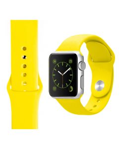 Silicone Strap for Apple iWatch Series (42/44/45/49MM)(Yellow)