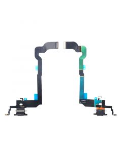 Charging Port Flex Cable(With Mic,Antenna) for iPhone X(Black)