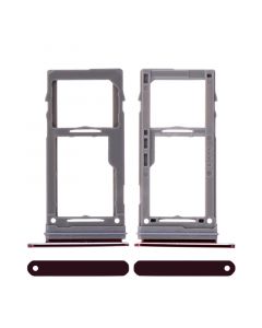 Sim Card Tray and MicroSD Card Tray for Samsung Galaxy S9/S9 Plus(Red)
