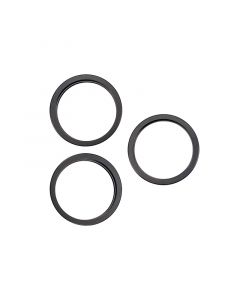 Back Camera Bezel Ring Only for iPhone 15 Pro (3 Piece Set) (Black)
