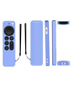 Silicone Case for Apple TV Siri Remote 4K/HD(2nd & 3rd Gen)(Glow Blue)