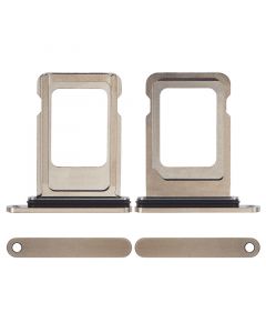 Single Sim Card Tray for iPhone 15 Pro/15 Pro Max(Gold)