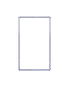 Hard TPU Bumper Guard(Injection Silver White) with Clear Acrylic Plate for Standard PSA Graded Cards