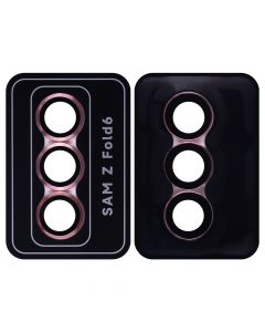 Metal Ring Camera Lens Protector For Samsung Galaxy Z Fold 6 (Pink)