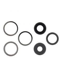 Back Camera Lens With Bracket and Frame Ring for iPhone 13 Pro/13 Pro Max-Black