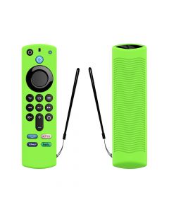 Silicone Case for Amazon Fire TV Stick 4K Max/Alexa Voice Remote 3rd Gen(Glow Green)