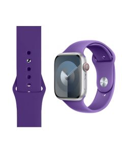 Silicone Strap for Apple iWatch Series (38/40/41MM)(New Purple)