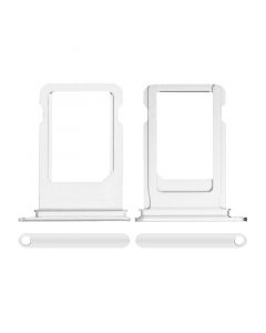 Sim Card Tray with Waterproof Gasket Ring for iPhone 7(Silver)