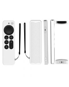 Silicone Case for Apple TV Siri Remote 4K/HD(2nd & 3rd Gen)(Glow White)