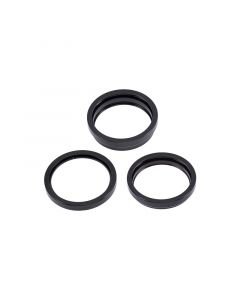 Back Camera Bezel Ring Only for iPhone 14 Pro / 14 Pro Max (Black) (3 Piece Set)