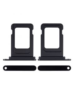 Single Sim Card Tray for iPhone 15/15 Plus(Black)