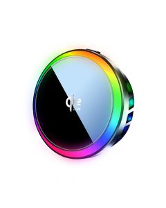 25W Magnetic Wireless Charging Car Mount with Semiconductor Cooling, N52 Magnets, Strong Suction Base, 360° Rotating Phone Holder(Black)(DT-H1-Y)