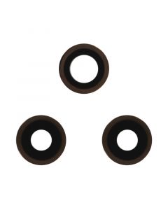 Back Camera Lens With Bracket and Frame Ring for iPhone 12 Pro (3 pcs set) - Gold