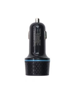 2-Port PD Type C (20W) & QC 3.0 (20W)Car Charger Adapter for Mobile Phone(WKN-708) - Black