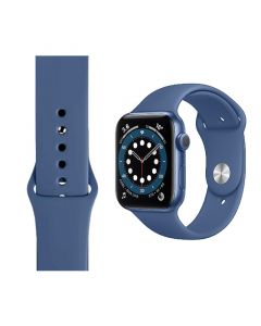 Silicone Strap for Apple iWatch Series (38/40/41MM)(Navy Blue)