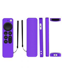 Silicone Case for Apple TV Siri Remote 4K/HD(2nd & 3rd Gen)(Purple)