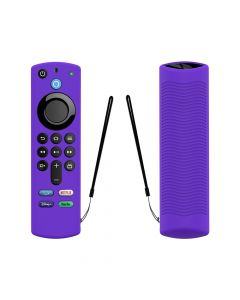 Silicone Case for Amazon Fire TV Stick 4K Max/Alexa Voice Remote 3rd Gen(Purple)