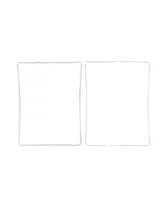 Frame With Adhesive for iPad 3/iPad 4(White)