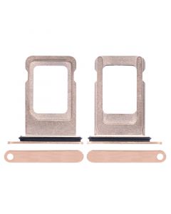 Sim Card Tray with Waterproof Gasket Ring for iPhone XS Max(Gold)