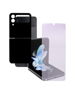 Regular Tempered Glass for Samsung Galaxy Z Flip 4 (Black) (3 piece set)