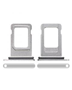 Single Sim Card Tray with Waterproof Gasket Ring for iPhone XS Max(Silver)