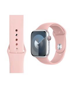 Silicone Strap for Apple iWatch Series (38/40/41MM)(Official Powder Sand)