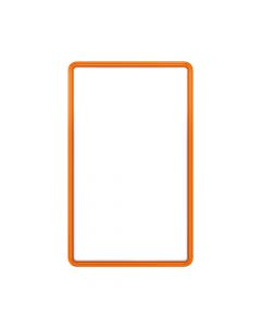 Hard TPU Bumper Guard(Orange) with Clear Acrylic Plate for Standard PSA Graded Cards