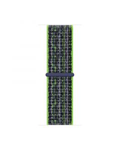 Woven nylon strap for iwatch38/40/41mm(Bright Green/Blue)
