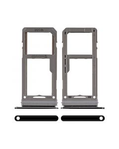 Sim Card Tray and MicroSD Card Tray for Samsung Galaxy S8/Galaxy S8 Plus(Black)