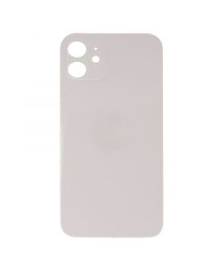 Back Glass Cover for iPhone 12 (for iPhone/Large Camera Hole) - White