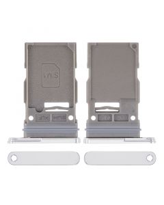 Single Sim Card Tray for Samsung Galaxy S22 Ultra (Silver)