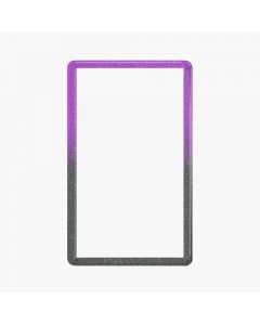 TPU Bumper Guard(Injection Silver White) for Standard PSA Graded Cards – Top Purple, Bottom Black