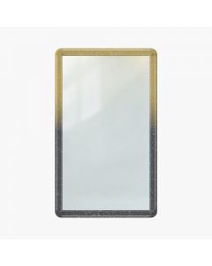 TPU Bumper Guard(Injection Silver White) for Standard PSA Graded Cards – Top Gold, Bottom Black