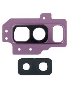 Back Camera Glass Lens and Cover Bezel Ring for Samsung Galaxy S9 Plus (Purple)