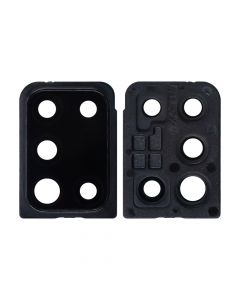 Back Camera Glass Lens and Cover Bezel Ring for Samsung Galaxy A21s (A217/2020) (Black)