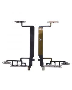 Power and Volume Button,Camera Flash LED,Noise Reduction Mic Flex Cable with Metal Plate for iPhone 13 Pro