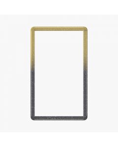 TPU Bumper Guard(Injection Silver White) for Standard PSA Graded Cards – Top Gold, Bottom Black