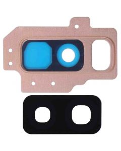 Back Camera Glass Lens and Cover Bezel Ring for Samsung Galaxy S9 Plus (Gold)