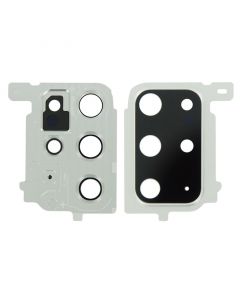 Back Camera Lens with Cover Bezel Ring for Samsung Galaxy S20 Plus (Silver)