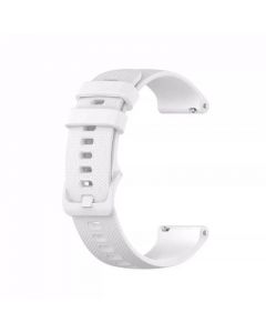 Silicone Strap for Garmin venu/Garmin venu sq/Garmin vivoactive 3 (20MM) (White)