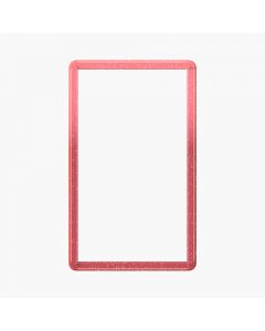 TPU Bumper Guard(Injection Silver White) for Standard PSA Graded Cards – Gradient Red