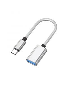 USB C Male to USB Female Adapter(Sliver)