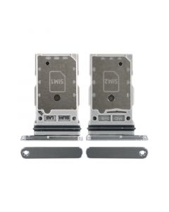 Dual Sim Card Tray for Samsung Galaxy S22 Ultra (Silver)