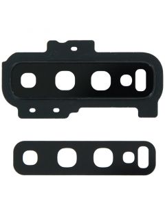 Back Camera Lens with Cover Bezel Ring for Samsung Galaxy S10 Plus (Black)