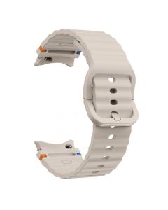 Silicone Sport Strap for Samsung Galaxy Watch7(40/44MM)(Starlight)