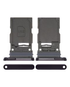 Single Sim Card Tray for Samsung Galaxy S23 5G / S23 Plus 5G (Black)