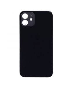 Back Glass Cover for iPhone 12 (for iPhone/Large Camera Hole) - Black